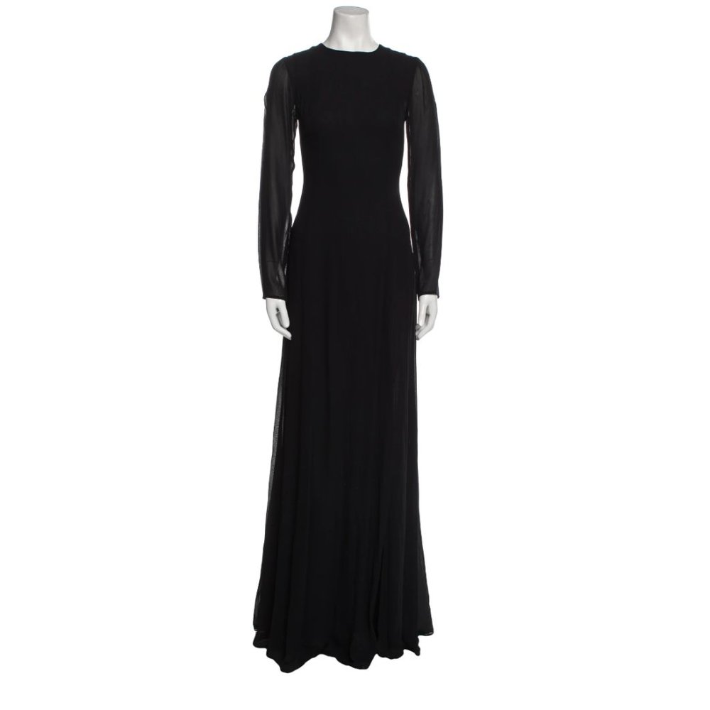 Reformation Hera Carnation Carmel Gown in Black USA M | 6